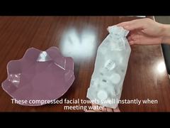 The water-absorbing effect of compressed towels